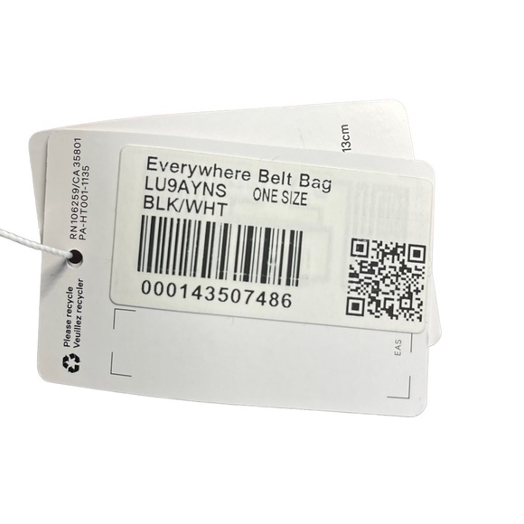 NEW Lululemon Everywhere Belt Bag Wordmark Logo Black - Picture 9 of 11